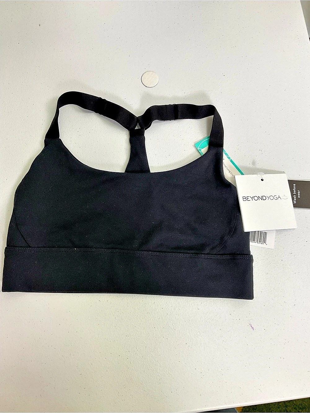 Beyond Yoga PowerBeyond Strive Long Line Bra Long Line Sports Bra in Black